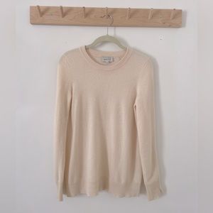 White & Warren Essentials Cashmere Crewneck Sweater Sz S